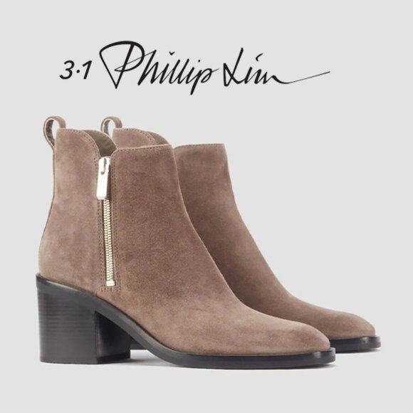 Gray 3.1 Phillip Lim Alexa Ankle Boots - Picture 1 of 6